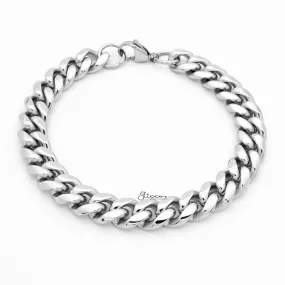 10mm Stainless Steel Miami Cuban Curb Chain Bracelet