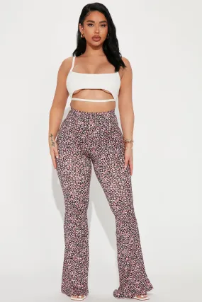 A Bit Ditsy Flare Pant - Black/combo