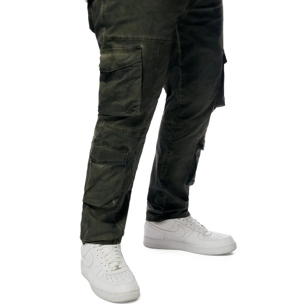 Big and Tall Multi Cargo Twill Pants - Prism Green