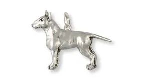 Bull Terrier Charm Handmade Sterling Silver Dog Jewelry BU11-C