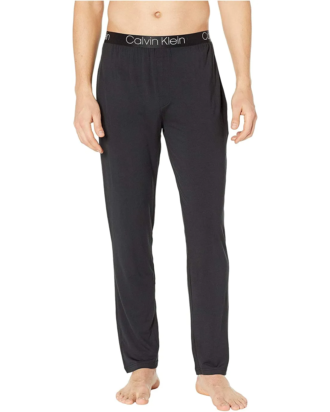 Calvin Klein Men's Ultra Soft Modal Pants, Black, M