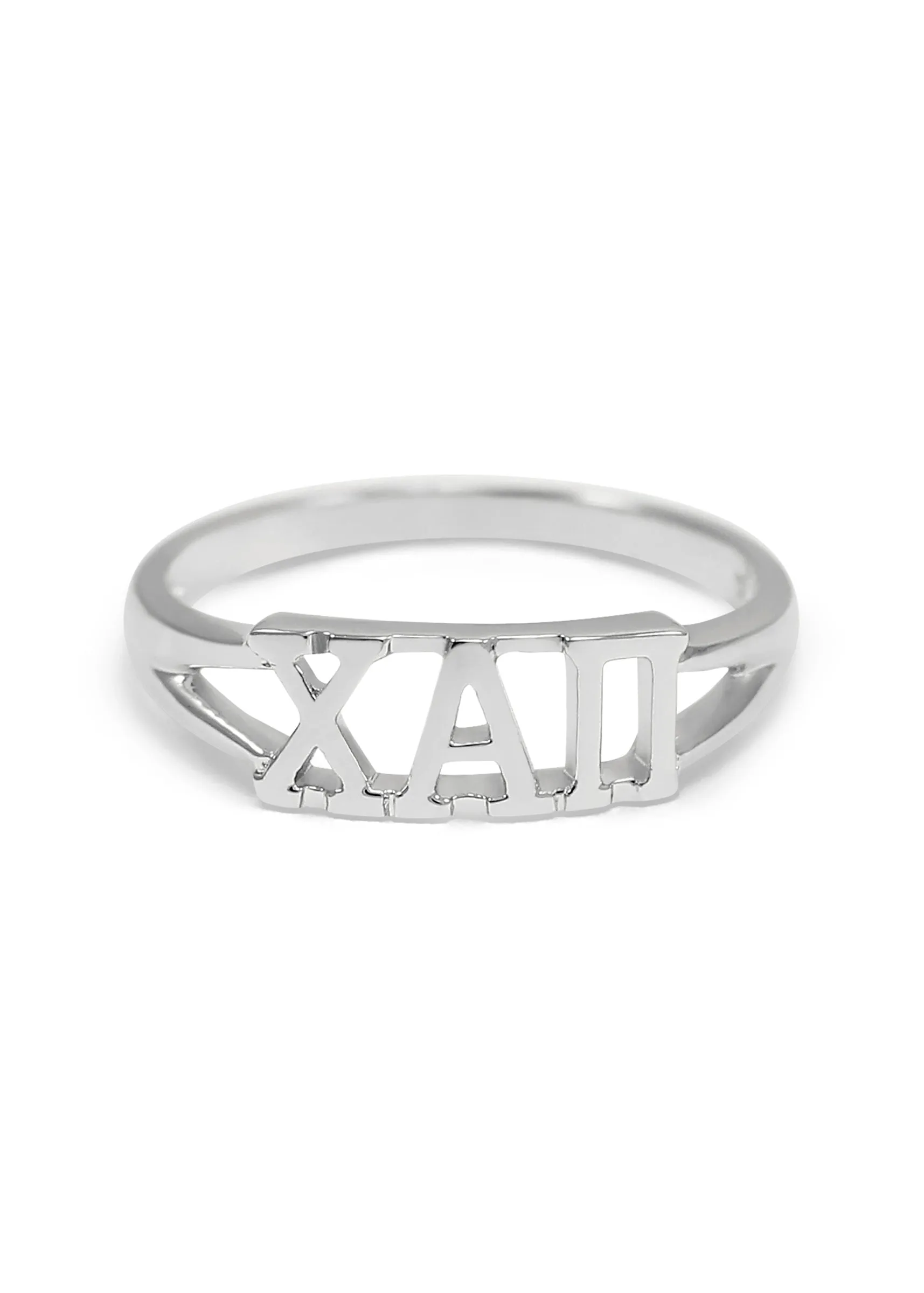 Chi Alpha Pi Sterling Silver Ring