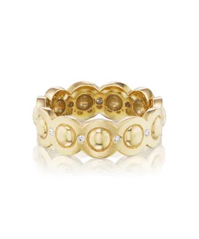 Eyelet Dot Diamond Ring