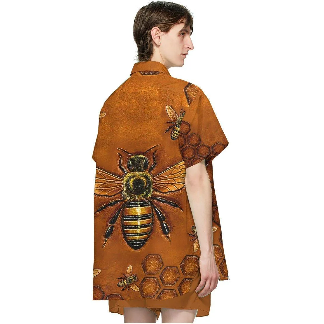 Gearhuman 3D Bee Hawaii Shirt