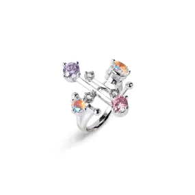 Grand Gems No.2 Ring [Unicorn/Lavender/Pink gems]