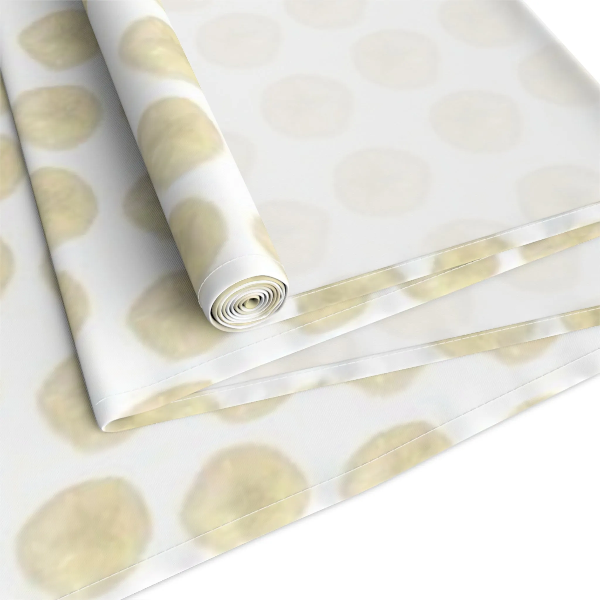 Ivory Sand Dollars II Cotton Table Runner