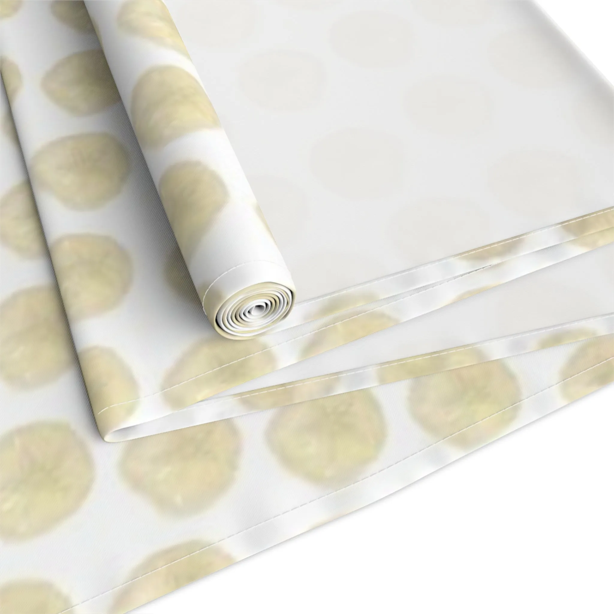 Ivory Sand Dollars II Cotton Table Runner