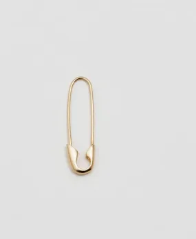 Loren Stewart :: Safety Pin Earrings 14K Yellow Gold SINGLE