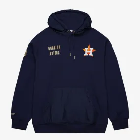 mens mitchell & ness houston astros current logos team fleece hoodie (navy)