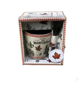 Montreal expresso 4oz  MUG WITH SPOON box.