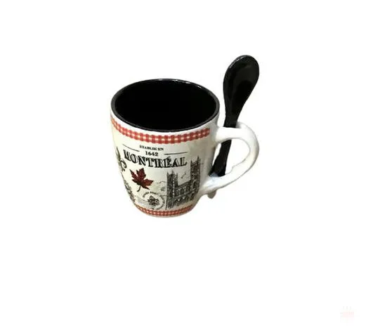 Montreal expresso 4oz  MUG WITH SPOON box.