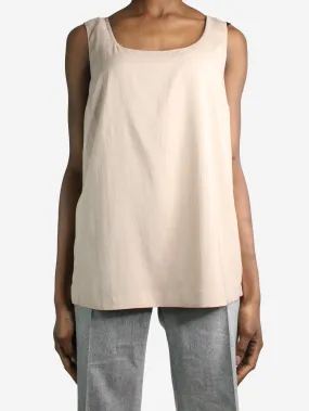 Neutral sleeveless top - size L