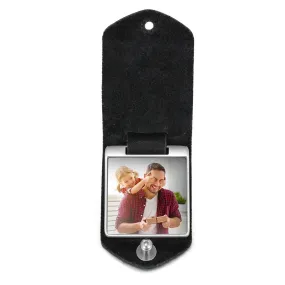 Personalized Photo Leather Keychain