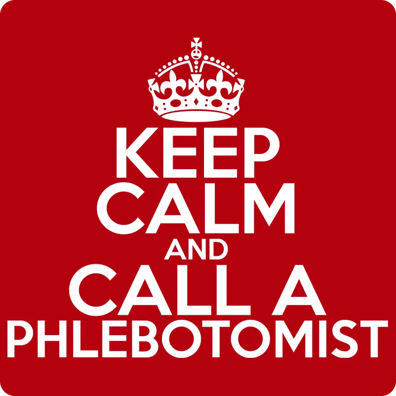 "Keep Calm and Call A Phlebotomist" (white) - Men's T-Shirt