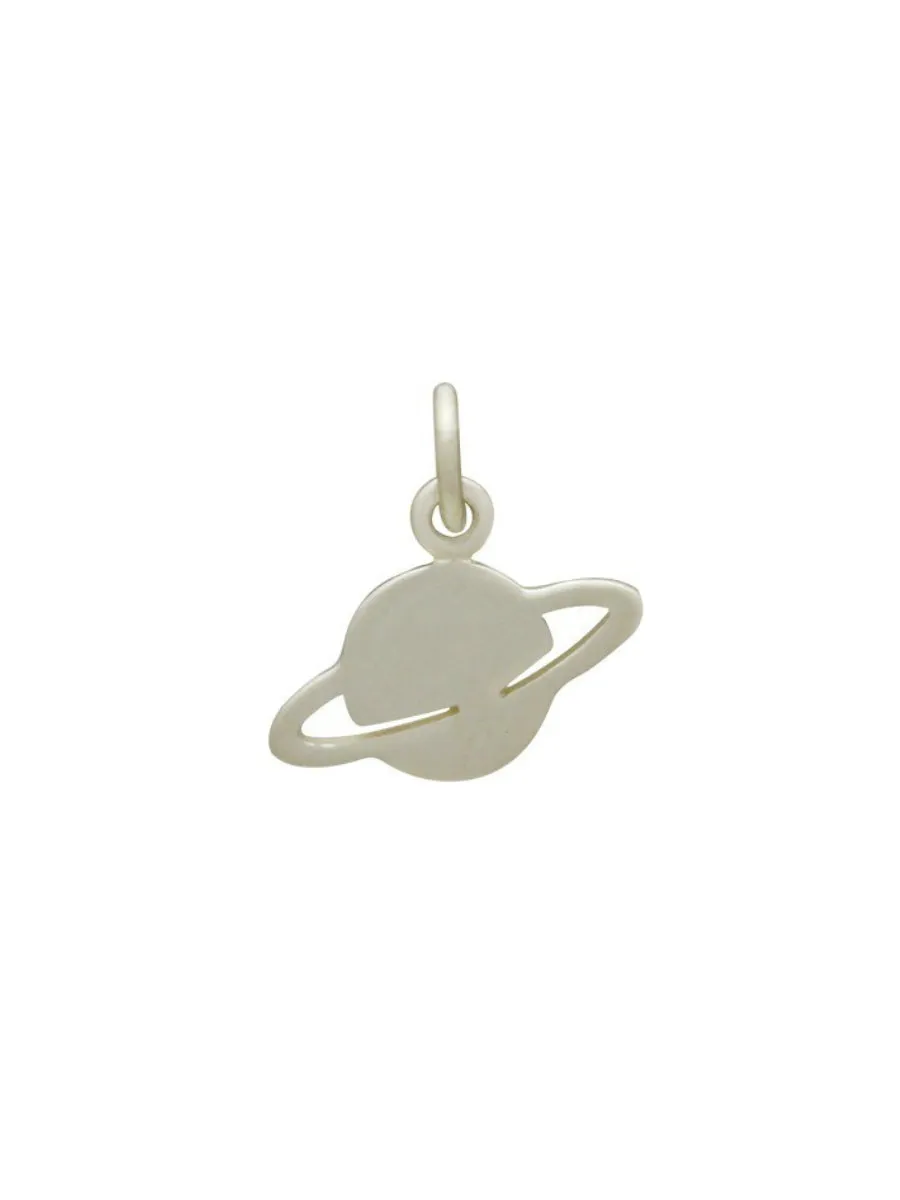 Saturn Charm Necklace