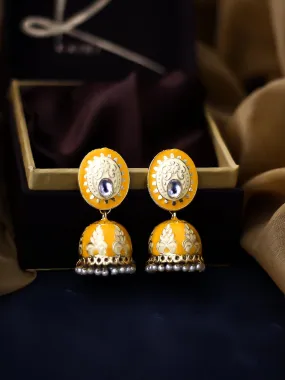 Sheesh Meenakari Jhumkis