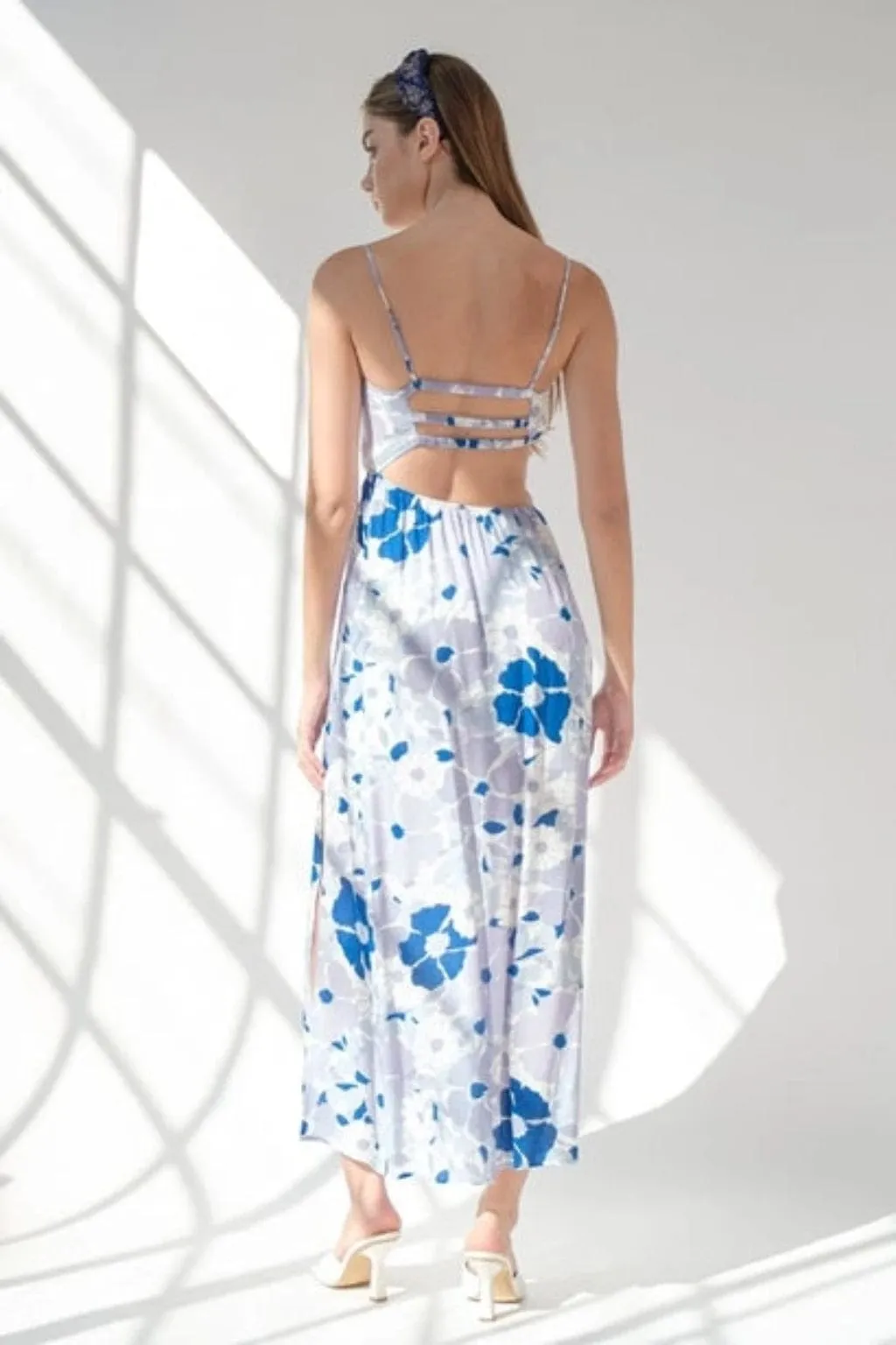 Show Some Skin Maxi Dress Blue