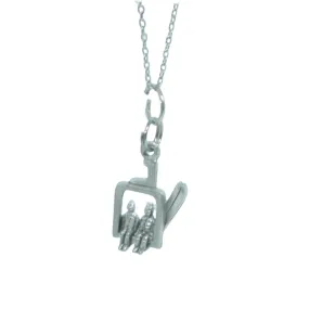 Ski Chair Lift Charm Necklace