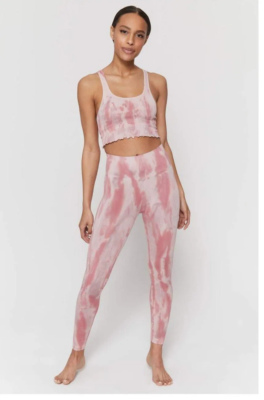 Spiritual Gangster Love Sculpt Winter Rose Tie Dye Leggings