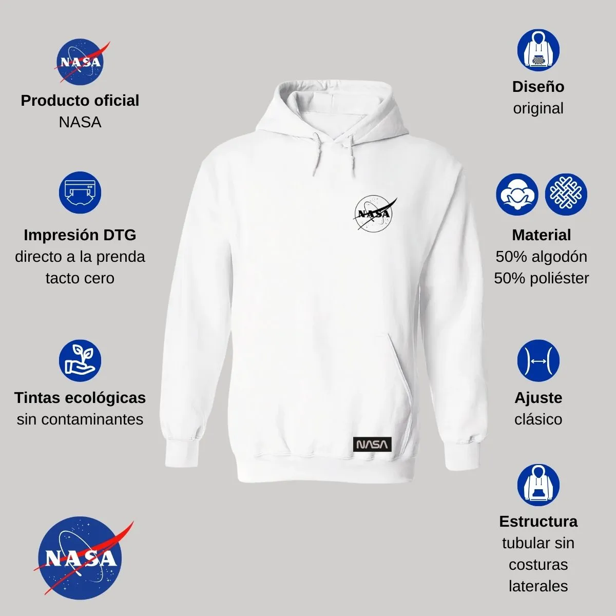 Sudadera para Mujer Hoodie Nasa Constelación