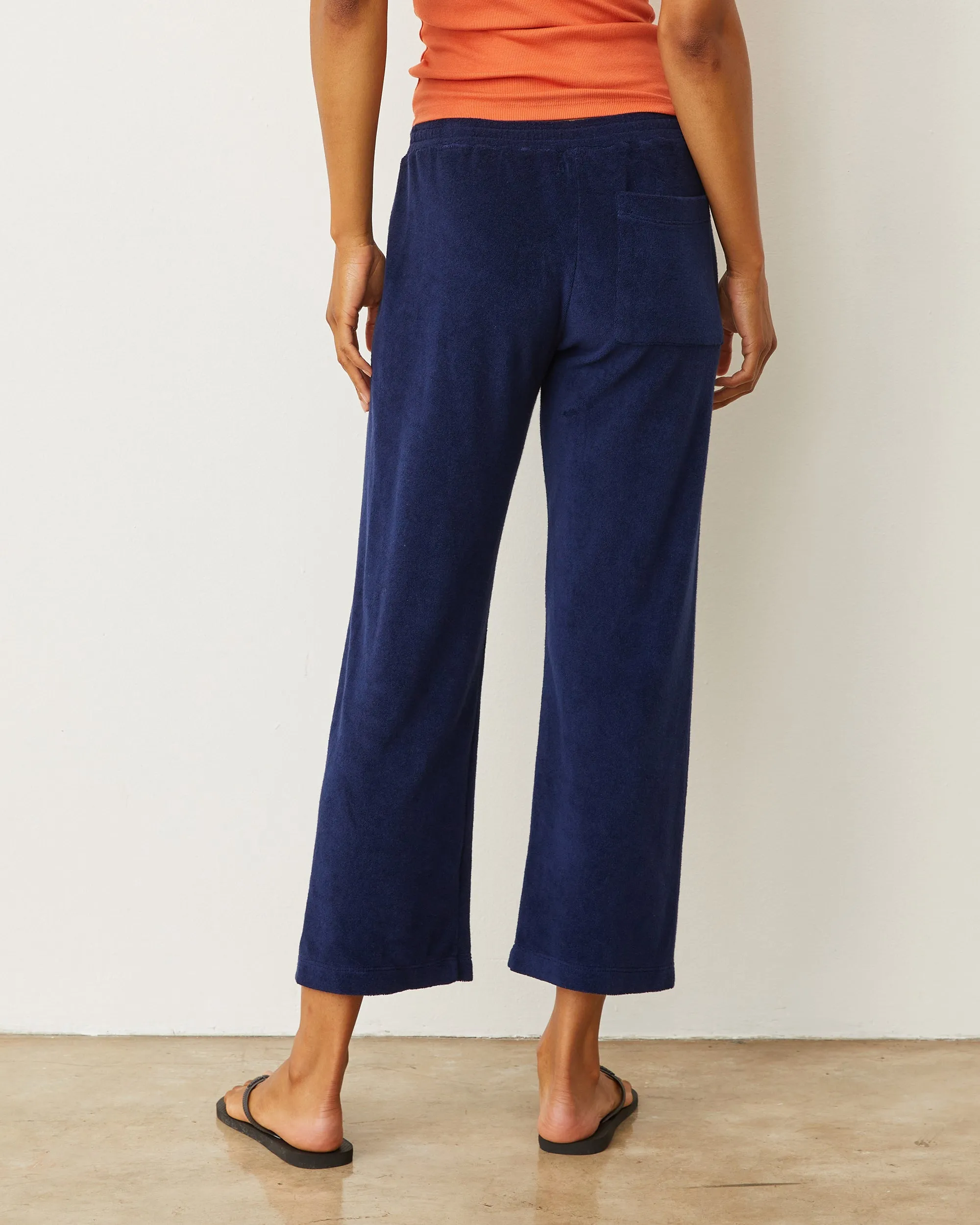 Terry Cloth Crop Pant