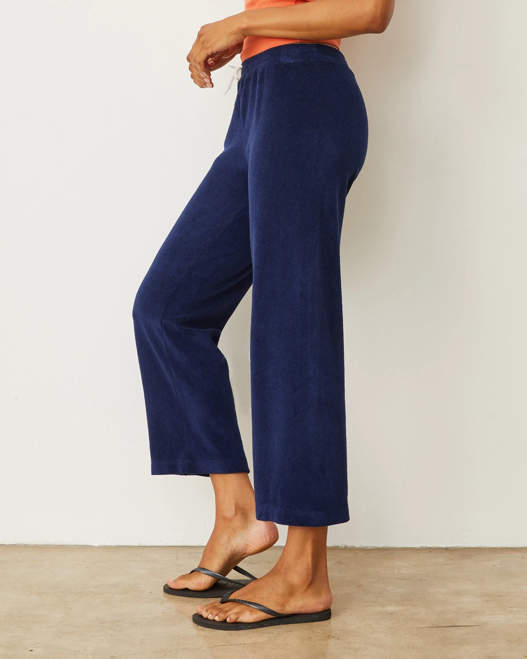 Terry Cloth Crop Pant