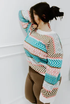 Travel The World Aztec Sweater