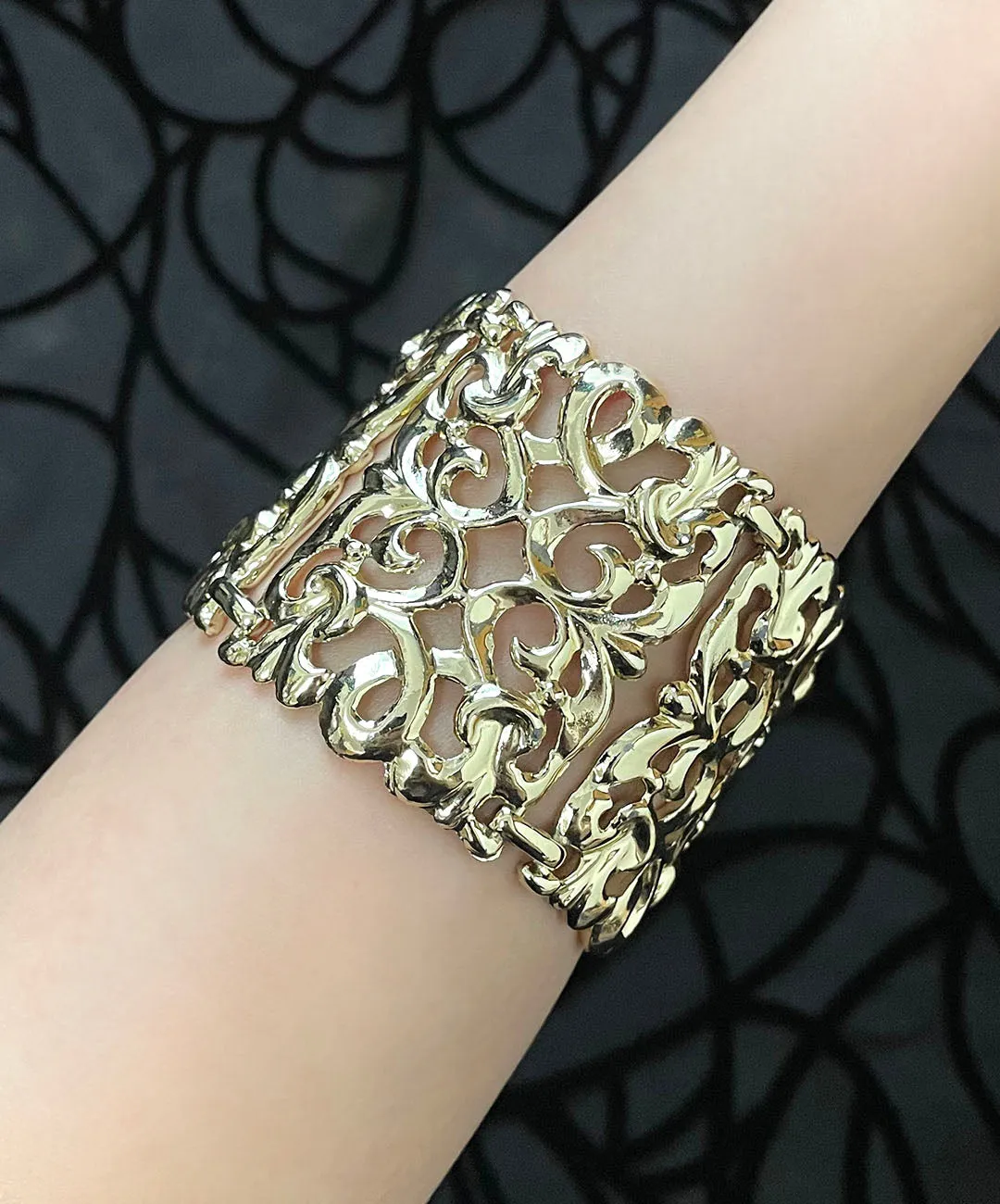 【USA輸入】ヴィンテージ JUDY LEE オープンワーク ブレスレット/Vintage JUDY LEE Openwork Bracelet