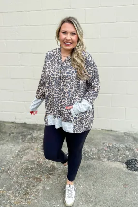 Wild For You Leopard Pullover Top