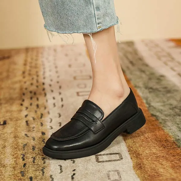 Women'S Black Slip-On Loafers 03771359