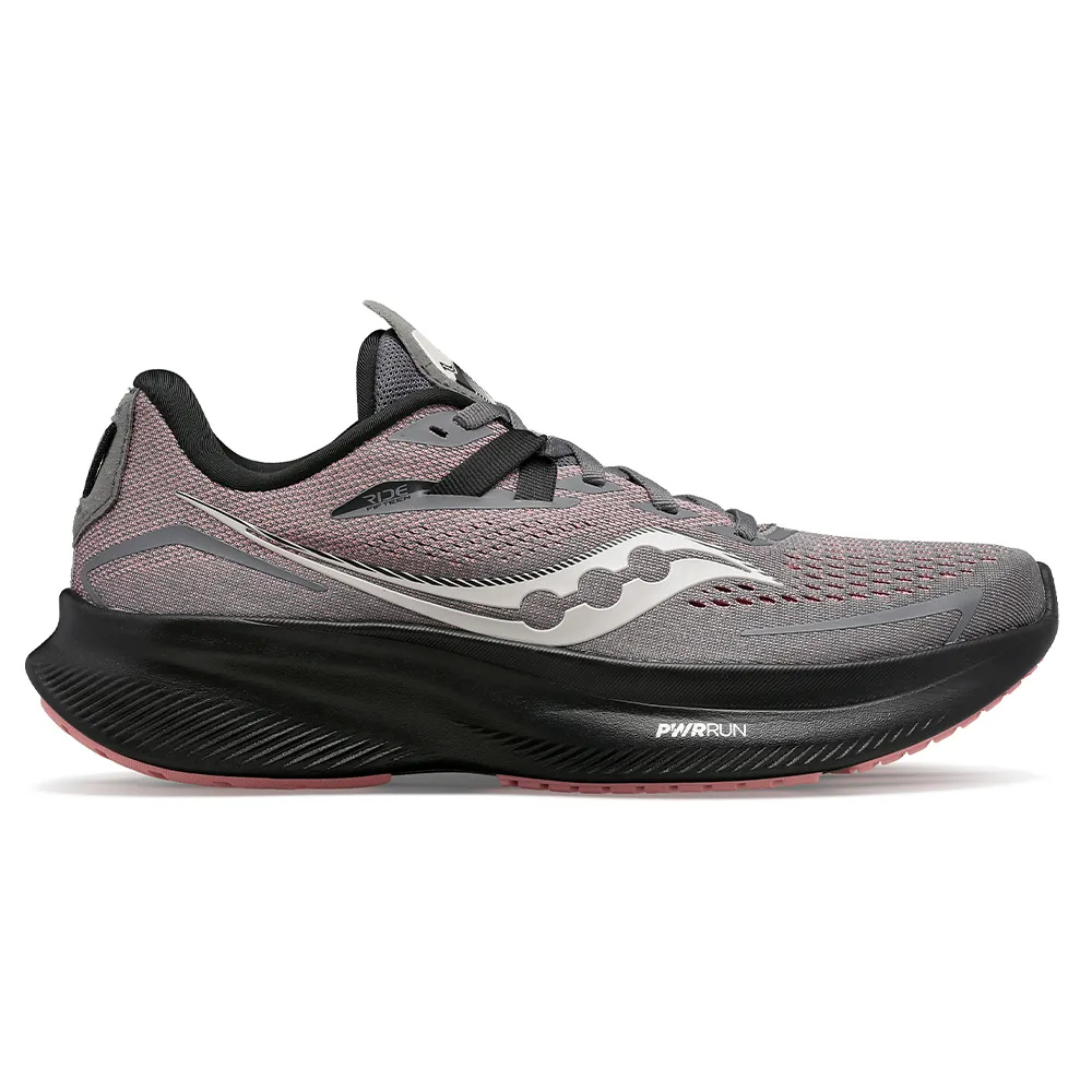 Women's Saucony Ride 15, Charcoal/Shell, 7.5 B Medium