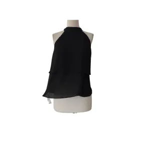 ZARA Black Layered Halterneck Top | Like New |