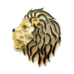 【フランス輸入】 ヴィンテージ SPHINX ライオン エナメル ブローチ/Vintage SPHINX Lion Enamel Brooch